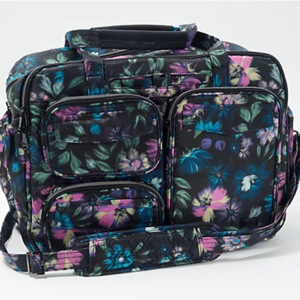 Lug East/West Puddle Jumper Duffle Bag / Bloom Black